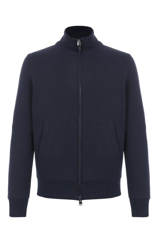Хлопковая толстовка Canali T0896/MJ02251 Синий T0896/MJ02251