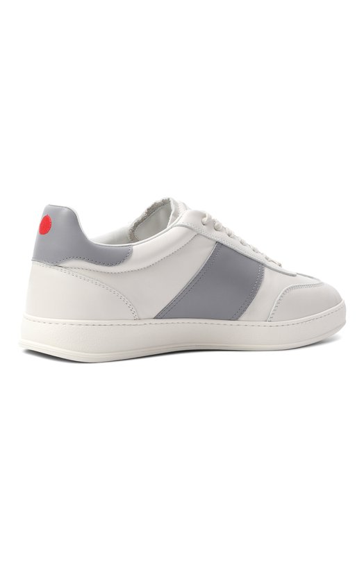 Кожаные кеды Kiton USSA396N01380 Белый  USSA396N01380 Фото 4