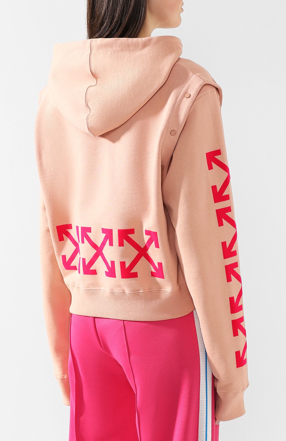 Хлопковое худи OFF-WHITE, арт. 0WBB028R190030670328, фото 4