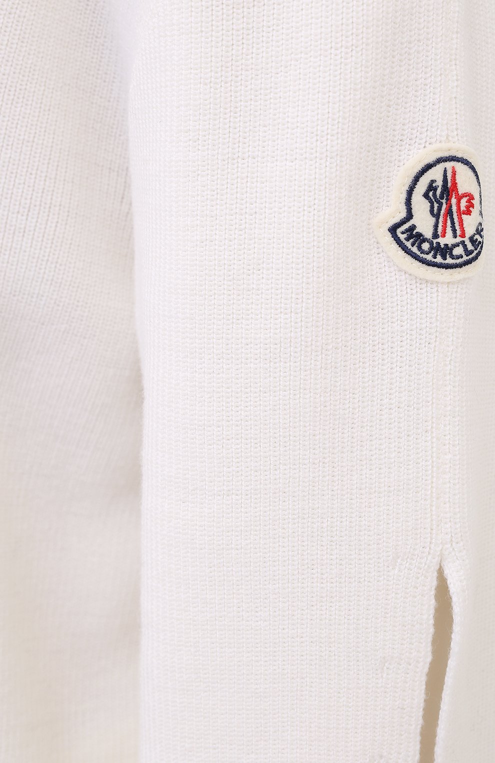 Шерстяной пуловер MONCLER белого цвета по цене 78850 руб., арт. F2-093-9C719-00-A9361, фото 5 Шерстяной пуловер MONCLER, арт. F2-093-9C719-00-A9361, фото 5