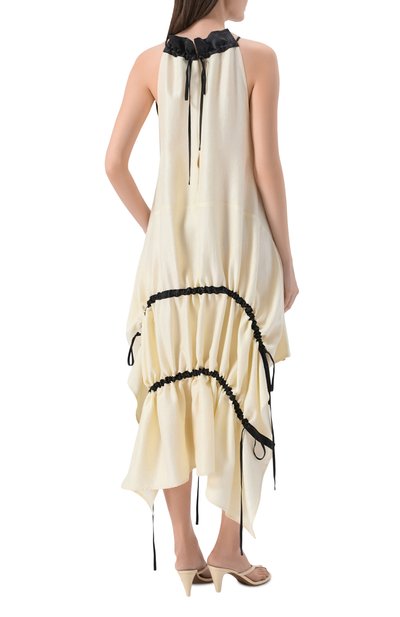 Атласное платье YUZEFI, арт. CALISRA-ACETATE HALTER DRESS/SATEEN, фото 3