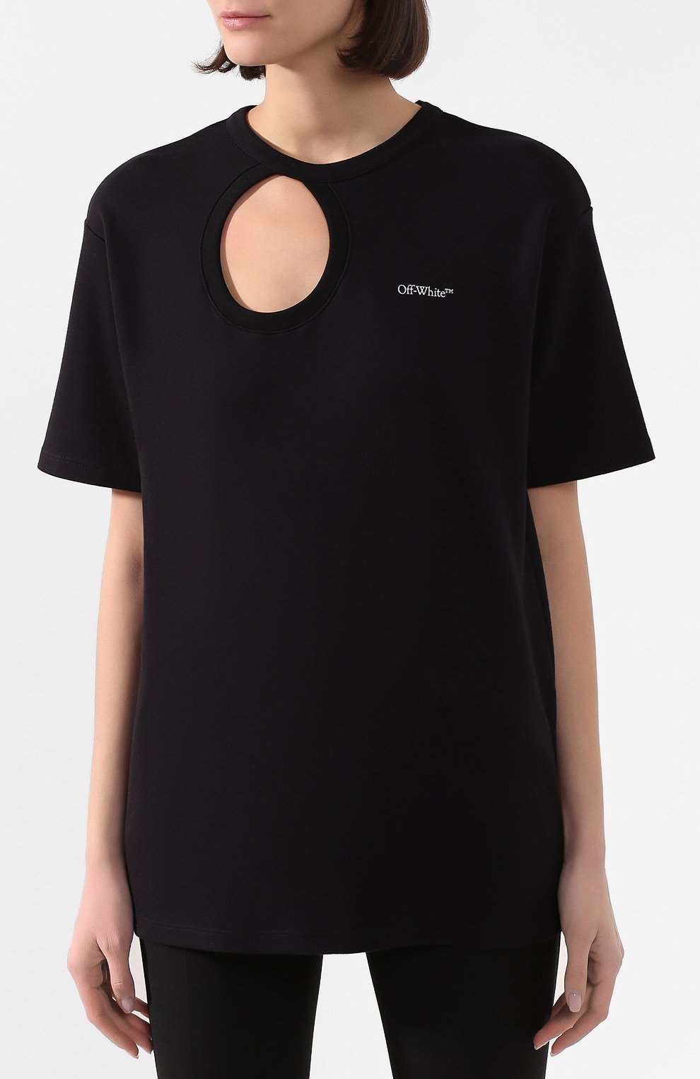 Хлопковая футболка OFF-WHITE, арт. 0WAA078S20JER0011045, фото 3