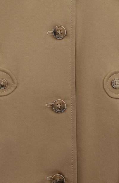 Хлопковый плащ TARTINE ET CHOCOLAT бежевого цвета по цене 18950 руб., арт. TU44021/12M, фото 3 Хлопковый плащ TARTINE ET CHOCOLAT, арт. TU44021/12M, фото 3