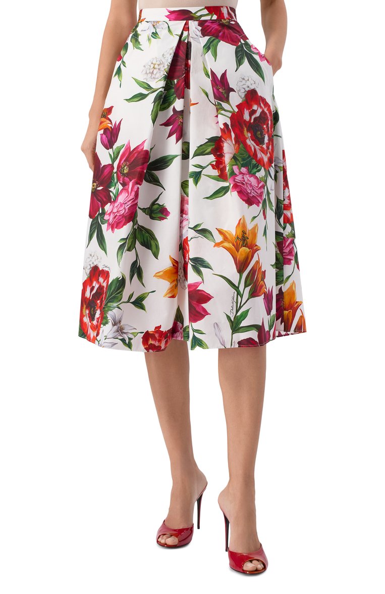 Хлопковая юбка DOLCE & GABBANA, арт. F4C10T/HS5TQ, фото 1