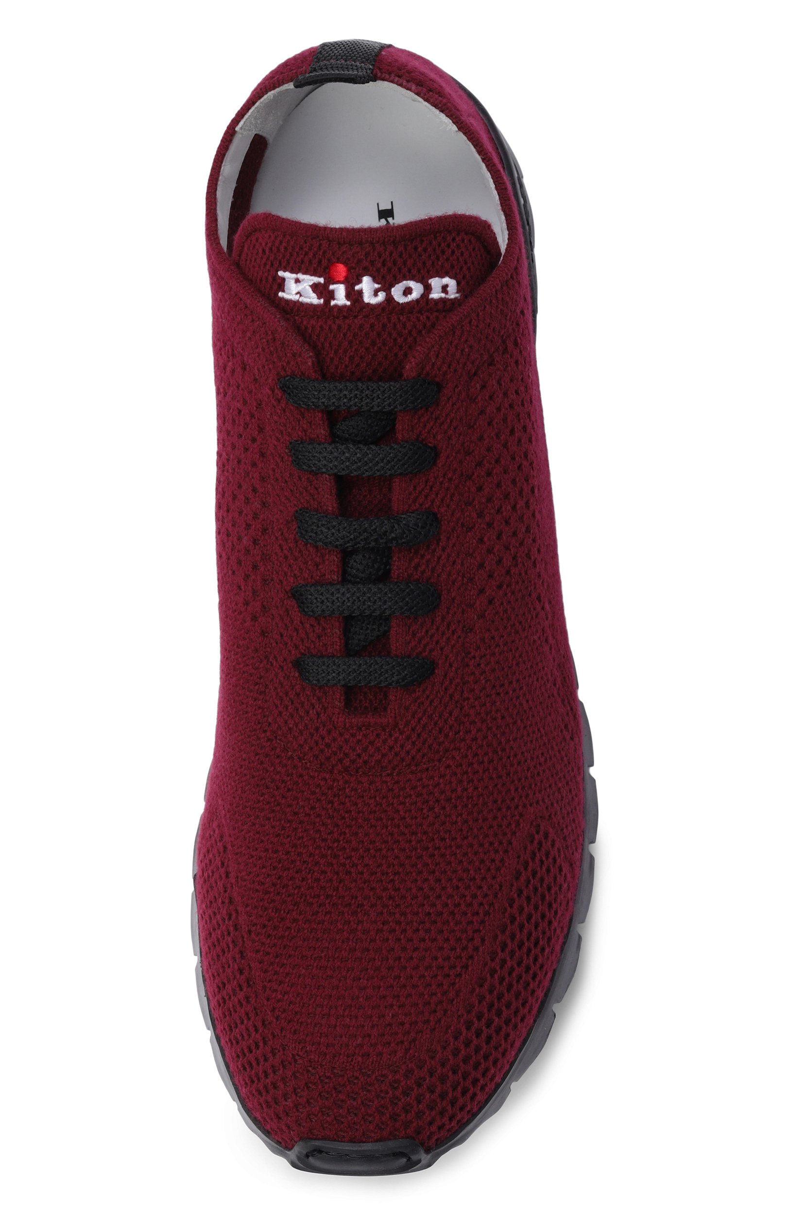 Текстильные кроссовки KITON бордового цвета по цене 112000 руб., арт. USSFITBN00847, фото 5 Текстильные кроссовки KITON, арт. USSFITBN00847, фото 5