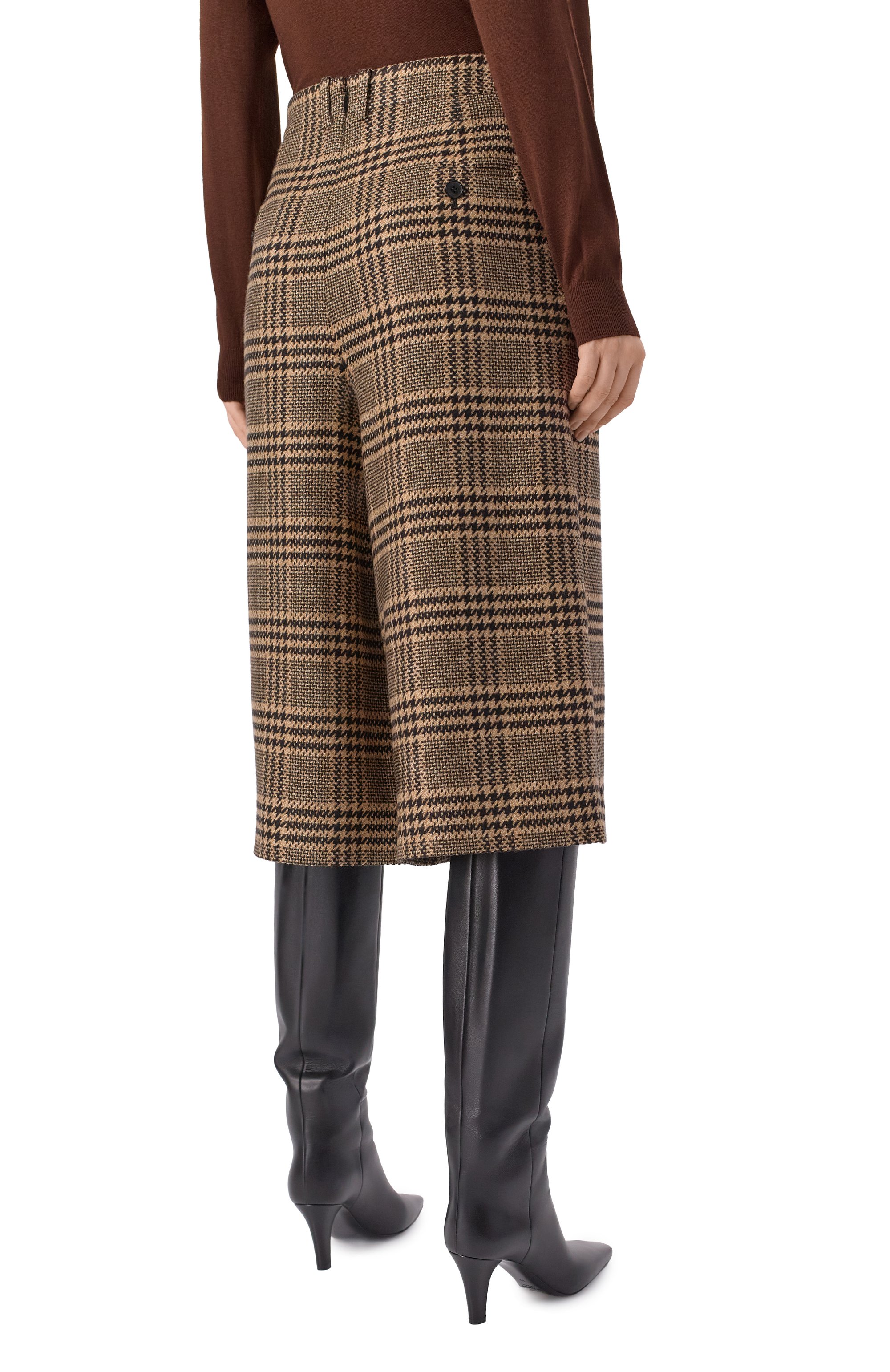 Кюлоты из шелка и кашемира SAINT LAURENT, арт. 831073/Y3J67, фото 4