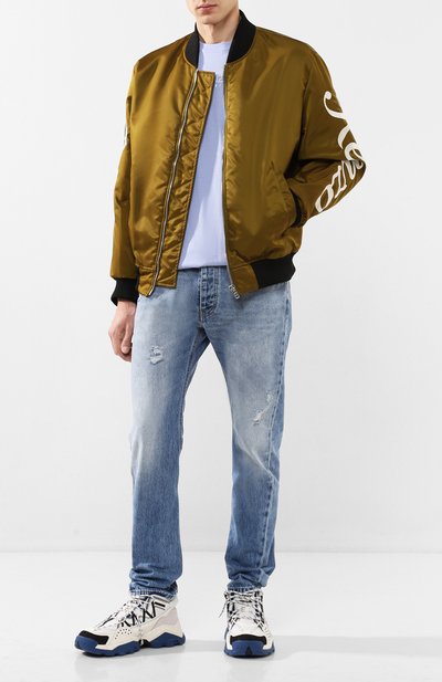 Хлопковая футболка KENZO сиреневого цвета по цене 10750 руб., арт. FA55TS5024AB, фото 2 Хлопковая футболка KENZO, арт. FA55TS5024AB, фото 2