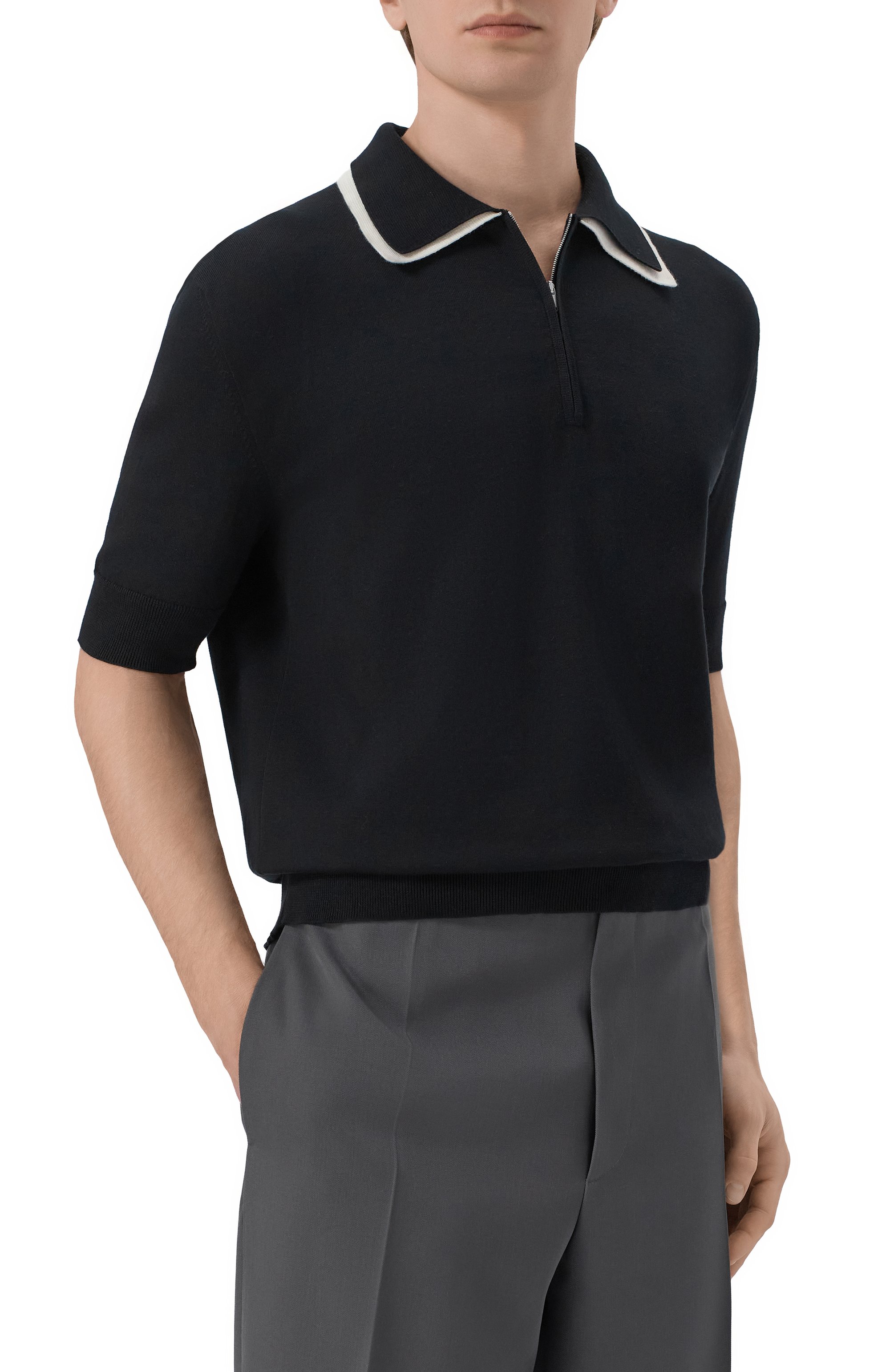 Хлопковое поло JIL SANDER, арт. J22GL0125/J15466, фото 3