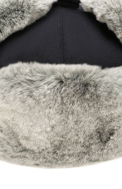 Кашемировая шапка с мехом кролика ZEGNA, арт. Z6I22/B2H, фото 3