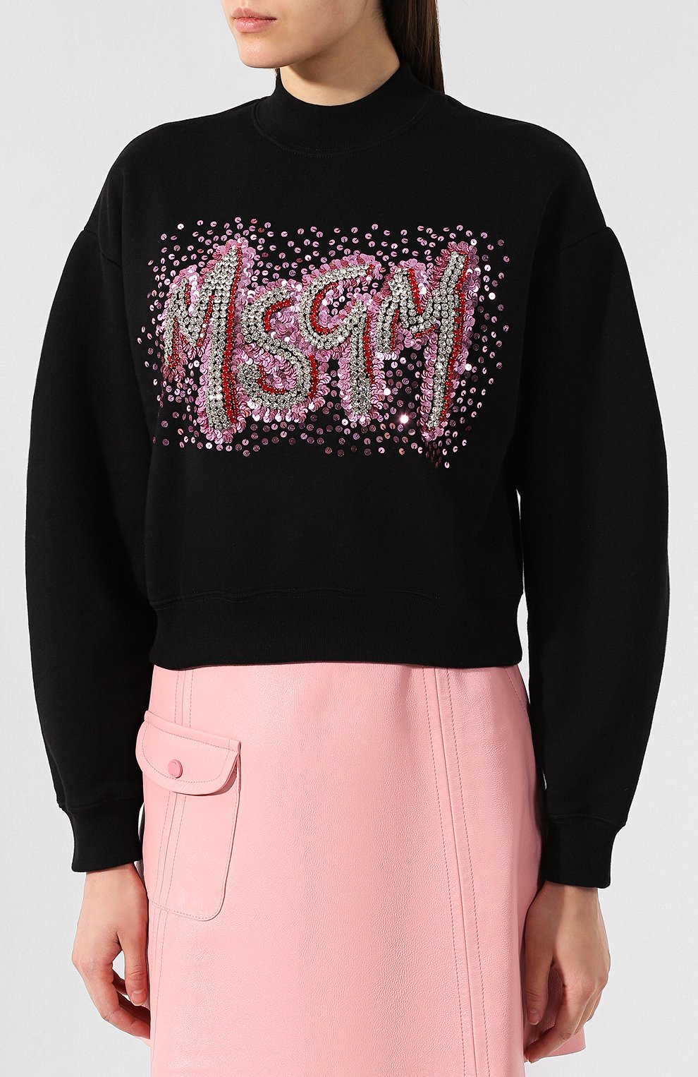 Хлопковый свитшот MSGM, арт. 2743MDM63 195710, фото 3