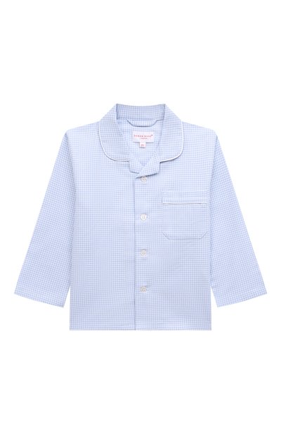 Хлопковая пижама DEREK ROSE голубого цвета по цене 17250 руб., арт. 7025-KELB023, фото 2 Хлопковая пижама DEREK ROSE, арт. 7025-KELB023, фото 2