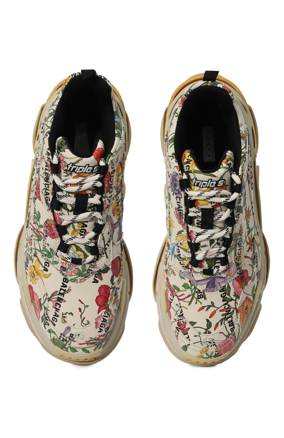 Кожаные кроссовки gucci x balenciaga triple s the hacker project GUCCI, арт. 681068 UL110, фото 6