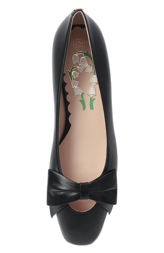 Кожаные балетки Bowow Valentino 7W0S0MS0/DDT Чёрный  7W0S0MS0/DDT Фото 6