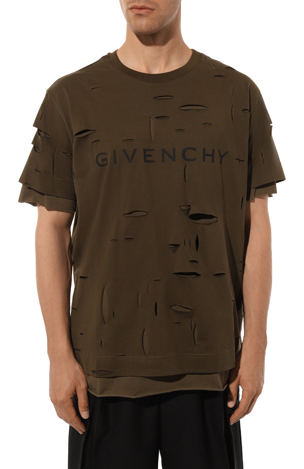 Хлопковая футболка GIVENCHY, арт. BM71GL3Y8Y, фото 3