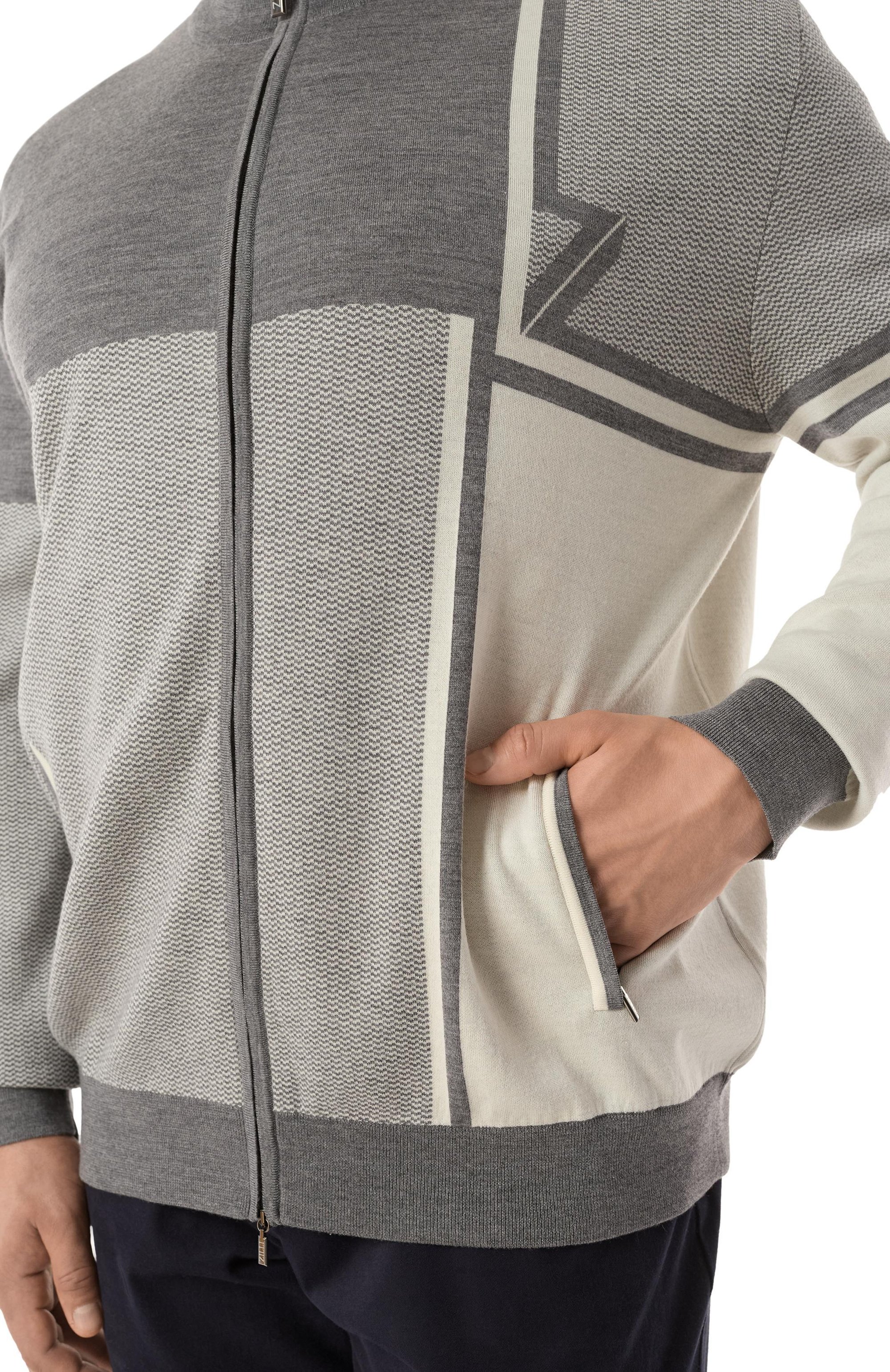 Кардиган из шерсти и шелка ZILLI, арт. JSS003M0240VZDTB0/66, фото 5