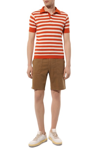 Шорты из льна и хлопка BOSS ORANGE, арт. 50488627, фото 2