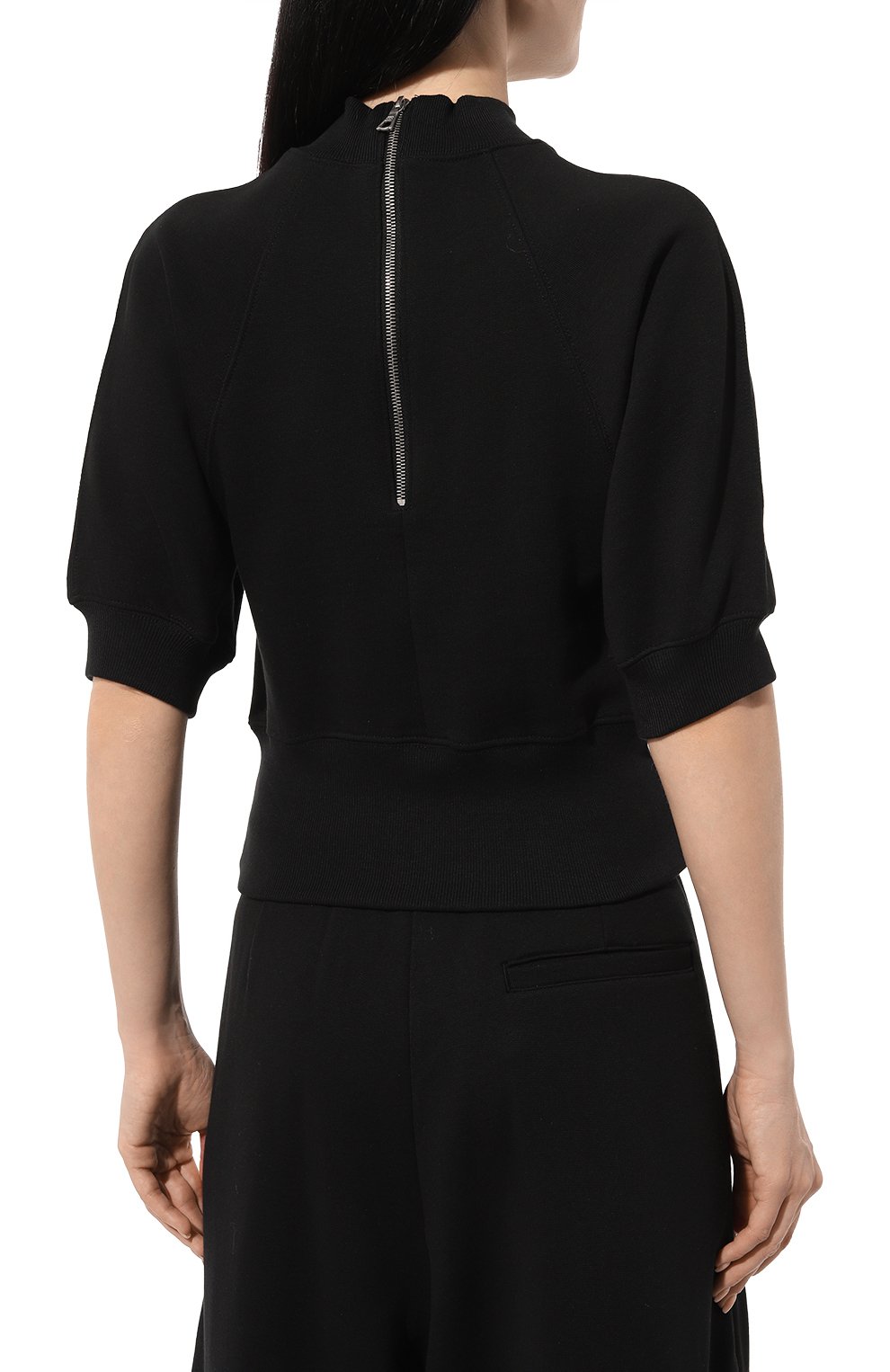 Хлопковый пуловер DRIES VAN NOTEN черного цвета по цене 49950 руб., арт. 011156-8610, фото 4 Хлопковый пуловер DRIES VAN NOTEN, арт. 011156-8610, фото 4