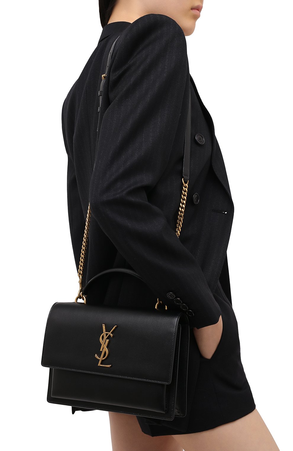 Сумка sunset medium SAINT LAURENT, арт. 634723/D420W, фото 5