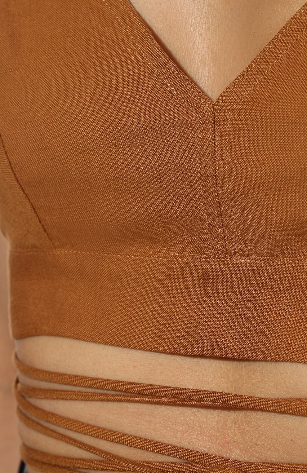 Бра-топ изо льна и вискозы PATRIZIA PEPE, арт. 2C1342_A052, фото 5