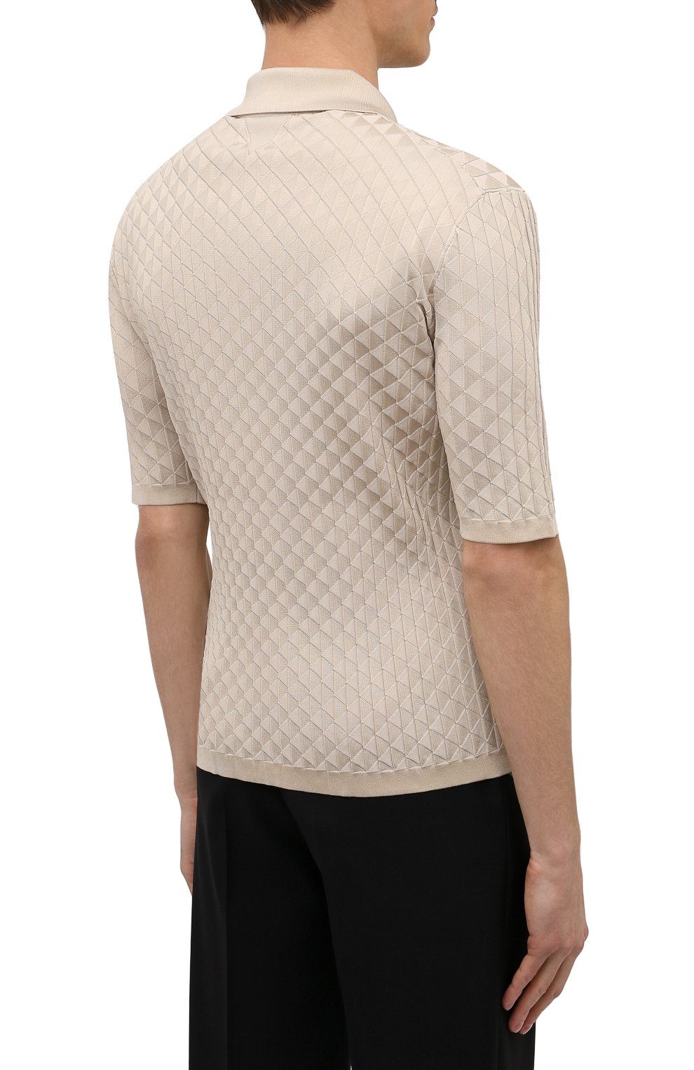 Шелковое поло BOTTEGA VENETA, арт. 682473/V1L00, фото 4