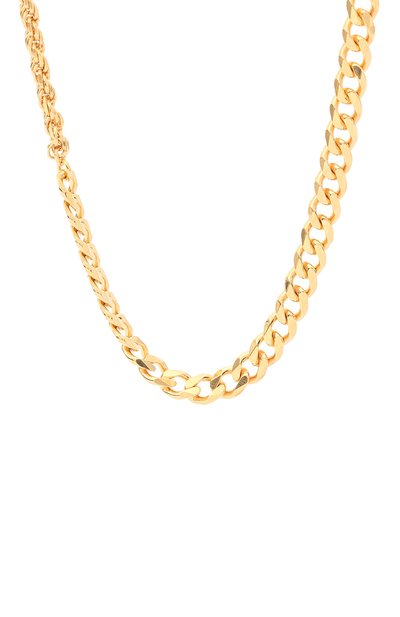 Колье BOTTEGA VENETA золотого цвета по цене 79950 руб., арт. 574768/VAHU0, фото 2 Колье BOTTEGA VENETA, арт. 574768/VAHU0, фото 2