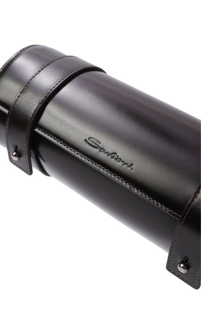 Кожаный футляр для часов SANTONI темно-коричневого цвета по цене 79950 руб., арт. UFPPA2282F0-GFUL, фото 3 Кожаный футляр для часов SANTONI, арт. UFPPA2282F0-GFUL, фото 3