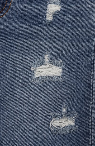 Джинсовые шорты MOSCHINO синего цвета по цене 15800 руб., арт. HUQ026/L0E35/4-8, фото 3 Джинсовые шорты MOSCHINO, арт. HUQ026/L0E35/4-8, фото 3