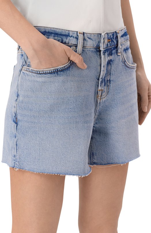 Джинсовые шорты Monroe 7 For All Mankind 7U900C10-0D1 Голубой  7U900C10-0D1 Фото 5