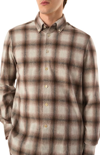 Хлопковая рубашка KITON, арт. UCIH0903402, фото 5