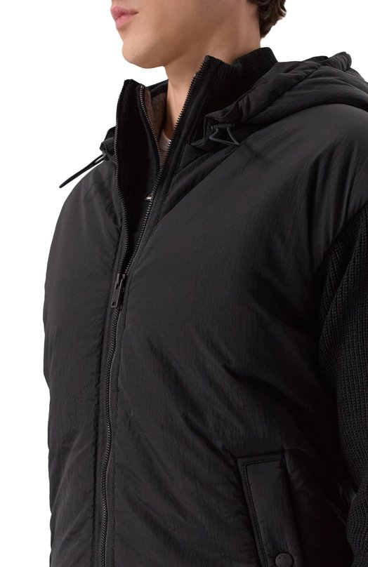 Комбинированный кардиган BOSS Orange 50548677 Чёрный  50548677 Фото 5