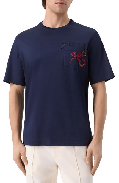 Хлопковая футболка ZILLI, арт. TSR03IM0100VSNAK0, фото 3