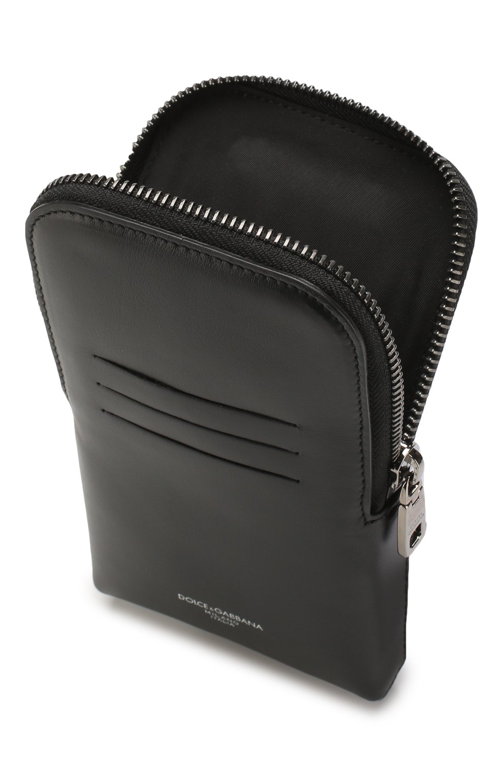 Кожаный чехол для iphone DOLCE & GABBANA черного цвета по цене 58800 руб., арт. BP2576/AJ806, фото 3 Кожаный чехол для iphone DOLCE & GABBANA, арт. BP2576/AJ806, фото 3