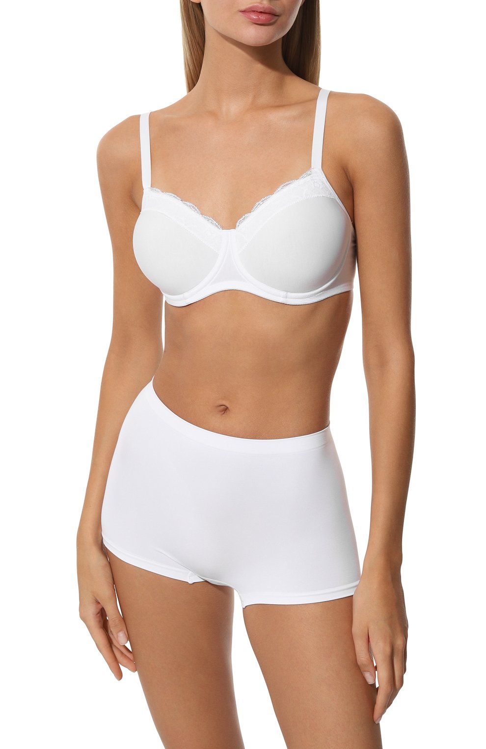 Бюстгальтер с плотной чашкой HANRO белого цвета по цене 16440 руб., арт. 072433., фото 2 Бюстгальтер с плотной чашкой HANRO, арт. 072433., фото 2