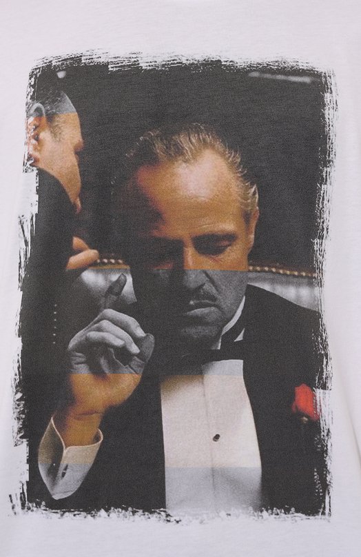 Хлопковая футболка Bisibiglio PADRIN0 MAFIA Белый  PADRIN0 MAFIA Фото 5