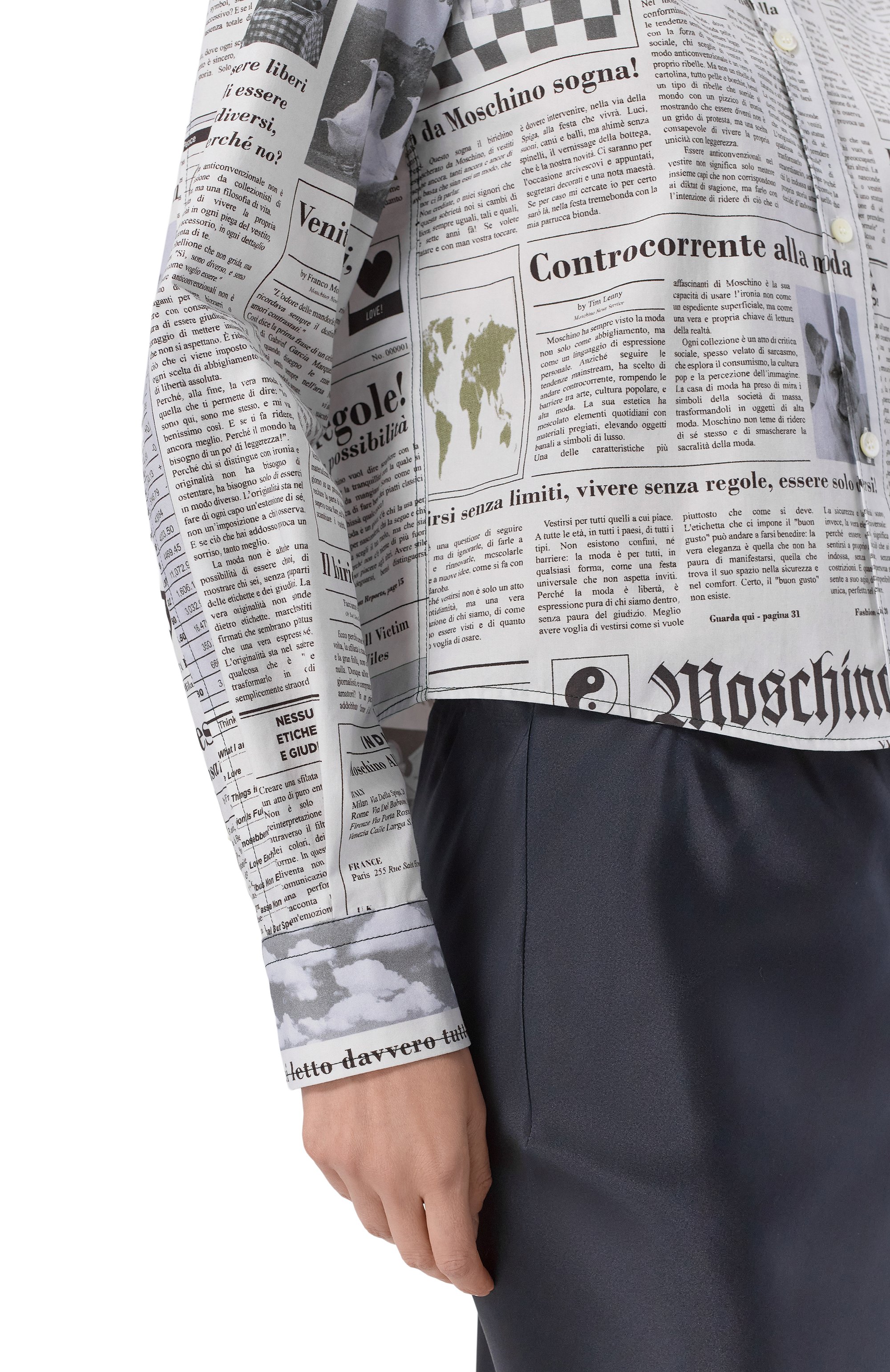 Хлопковая рубашка MOSCHINO, арт. A0206/0451, фото 5