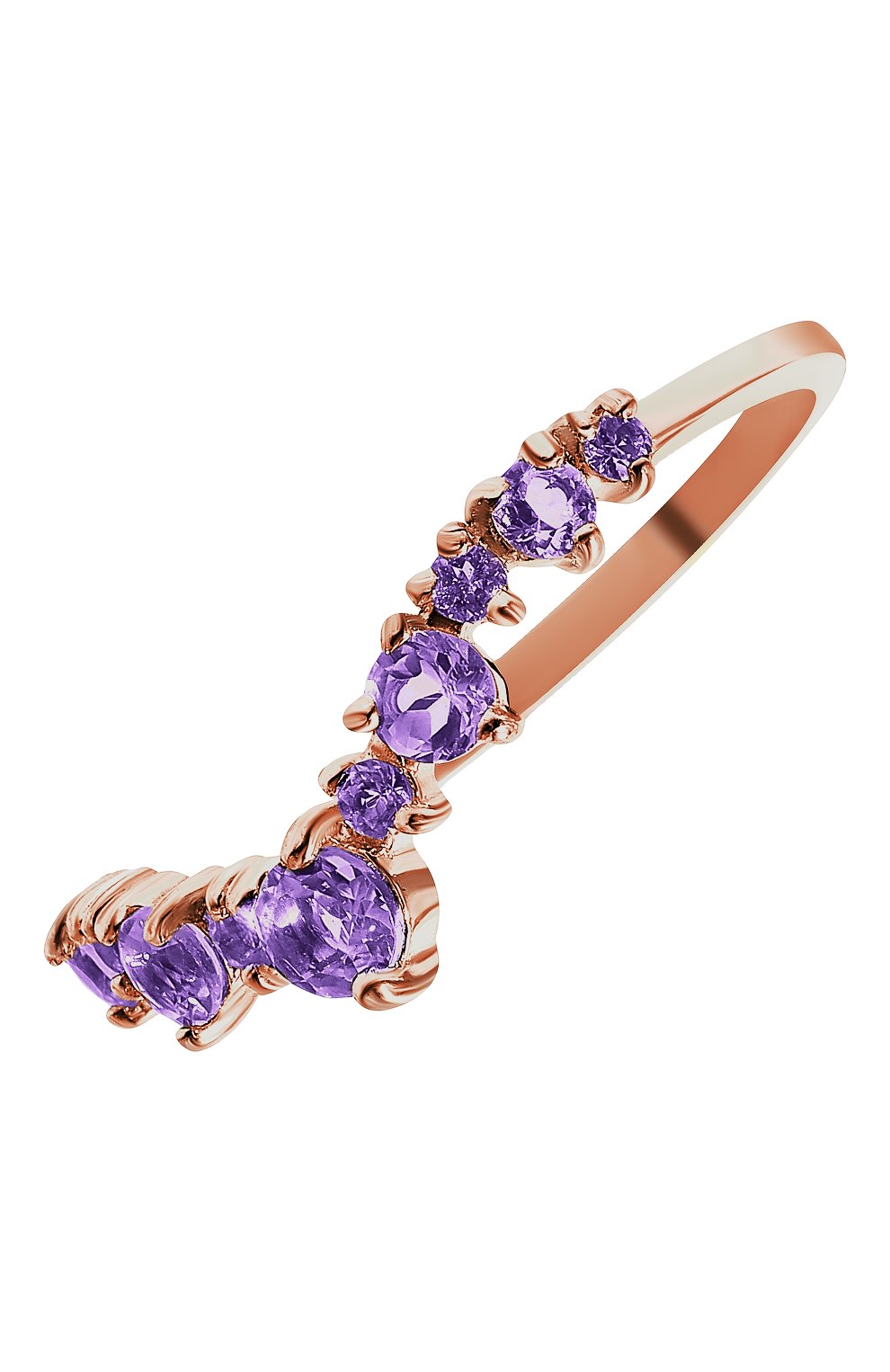 Кольцо-корона с аметистом MOONKA, арт. tr-cr-amt, фото 1