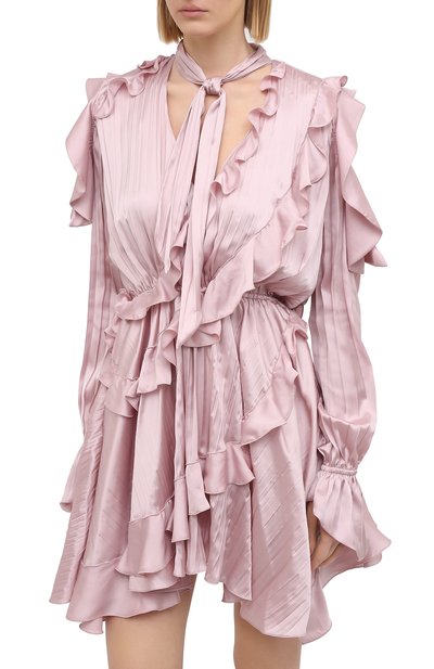 Атласное платье OFF-WHITE, арт. 0WDB294R21FAB001, фото 3