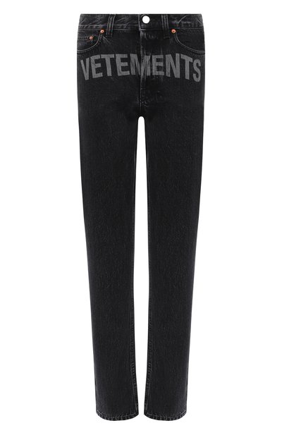 Женские джинсы VETEMENTS, арт. WAH21PA135 2802/WASHED BLACK
