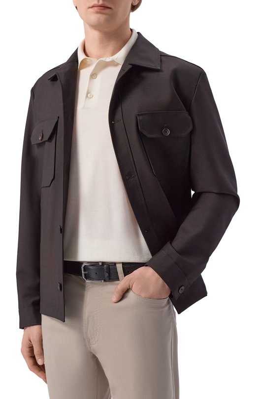 Кожаный ремень Emporio Armani EM005829/AF25475 Чёрный  EM005829/AF25475 Фото 2