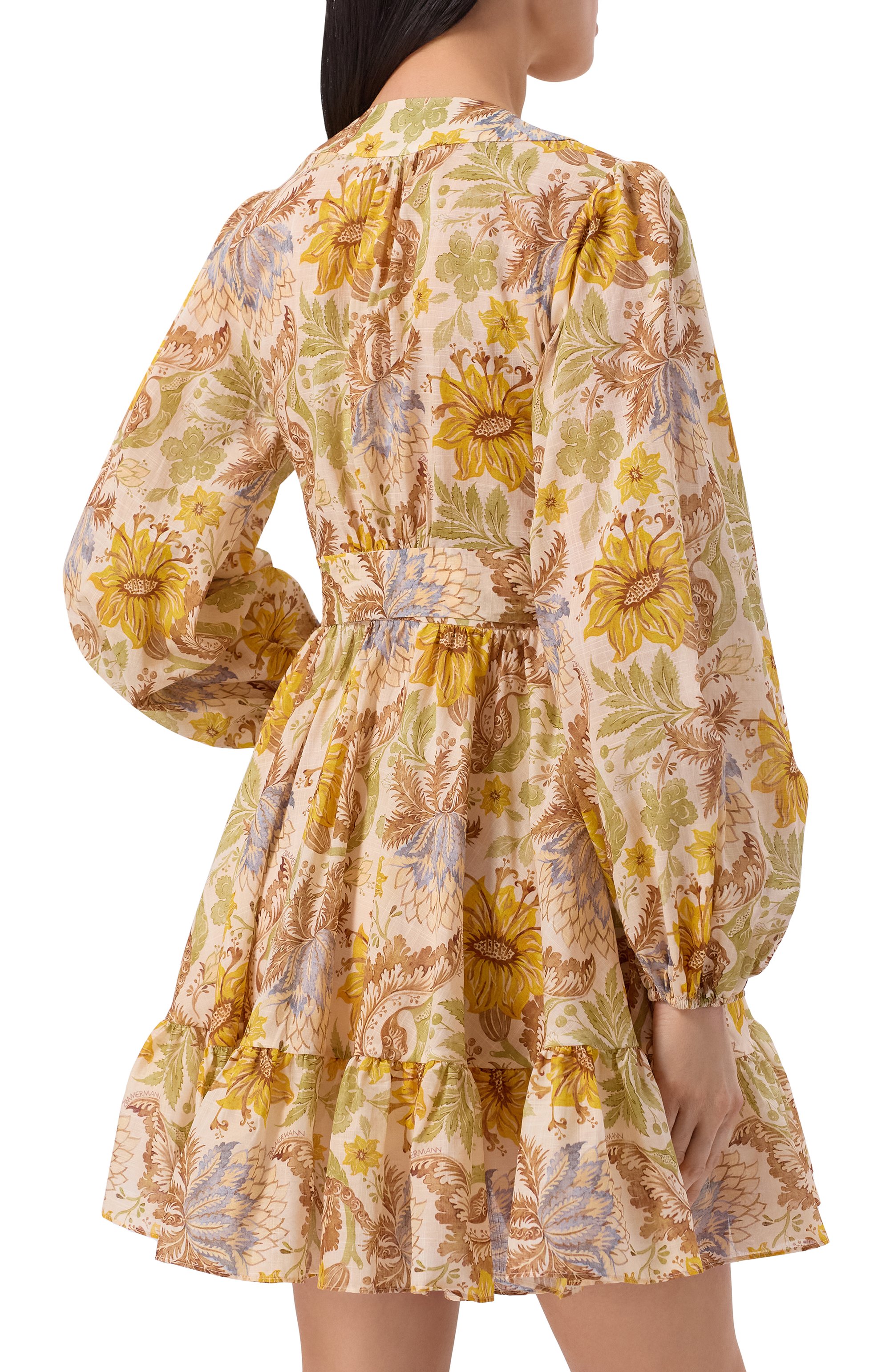 Хлопковое платье ZIMMERMANN разноцветного цвета по цене 184000 руб., арт. 2449DRS263, фото 3 Хлопковое платье ZIMMERMANN, арт. 2449DRS263, фото 3