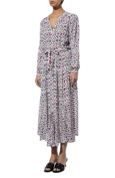 Платье из вискозы ISABEL MARANT ETOILE кремового цвета по цене 69950 руб., арт. R02113-22P029E/ARBELA, фото 3 Платье из вискозы ISABEL MARANT ETOILE, арт. R02113-22P029E/ARBELA, фото 3