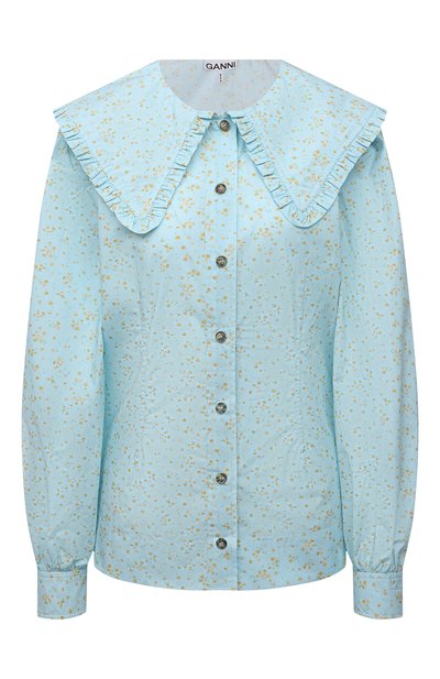 Хлопковая блузка GANNI, арт. F5911, фото 1