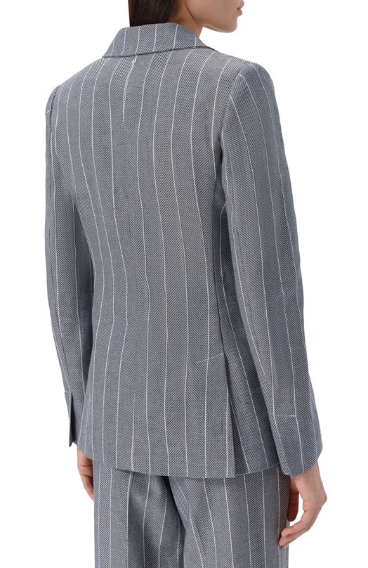 Жакет из хлопка и льна Lorena Antoniazzi P2635GA08A/5181 Голубой  P2635GA08A/5181 Фото 4