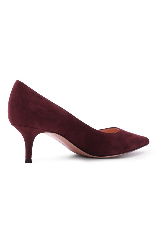 Замшевые туфли Gianvito 55 Gianvito Rossi G20336.55RIC.CAMR0YA Бордовый  G20336.55RIC.CAMR0YA Фото 5