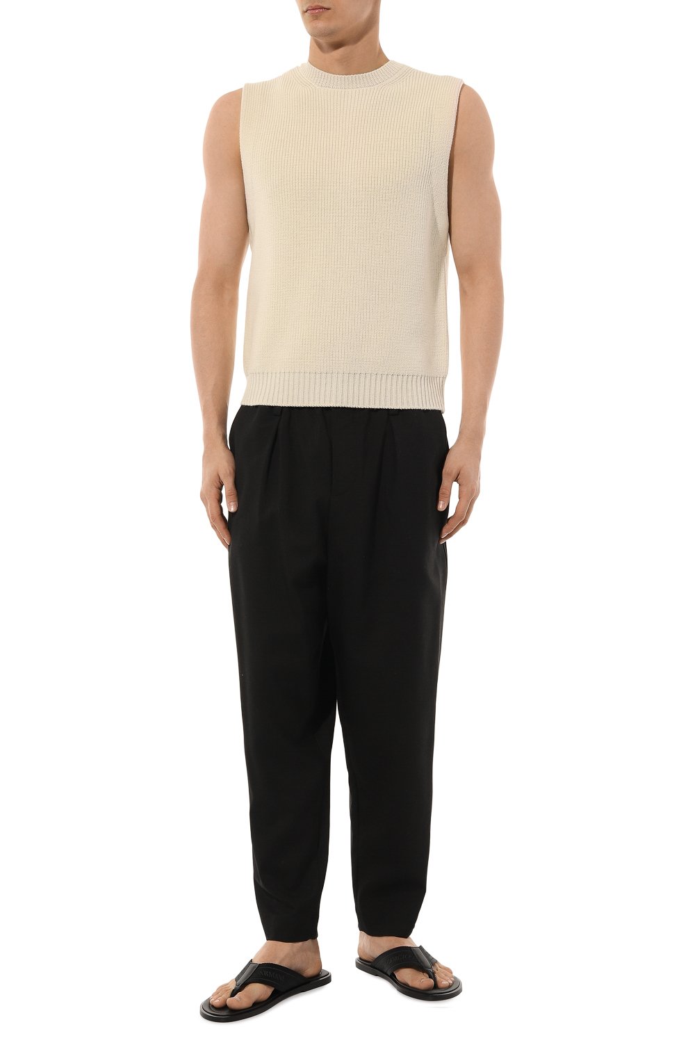 Комбинированные шлепанцы GIORGIO ARMANI, арт. X2P089/XN159, фото 2