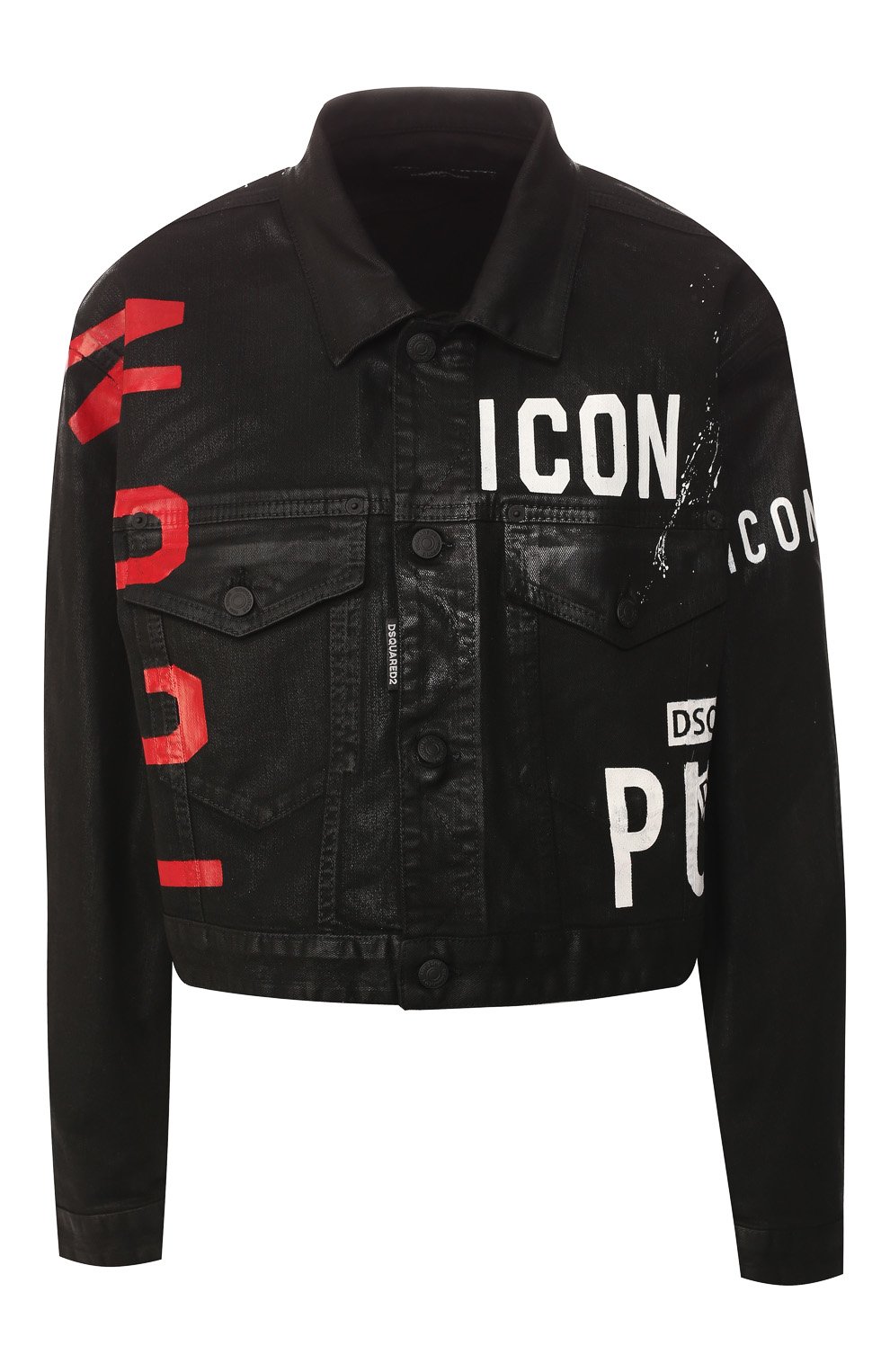 Джинсовая куртка DSQUARED2 черного цвета по цене 48700 руб., арт. S75AM0630/S39781, фото 1 Джинсовая куртка DSQUARED2, арт. S75AM0630/S39781, фото 1