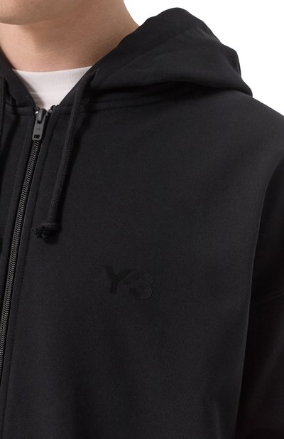 Хлопковая толстовка Y-3 черного цвета по цене 38550 руб., арт. JN4930, фото 5 Хлопковая толстовка Y-3, арт. JN4930, фото 5