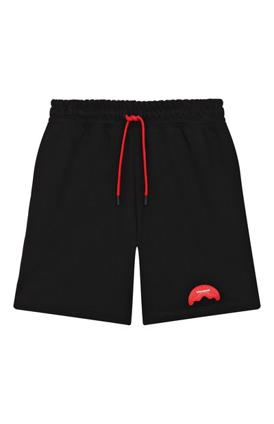 Хлопковые шорты SPRAYGROUND черного цвета по цене 12450 руб., арт. SPY1286EBLK, фото 1 Хлопковые шорты SPRAYGROUND, арт. SPY1286EBLK, фото 1