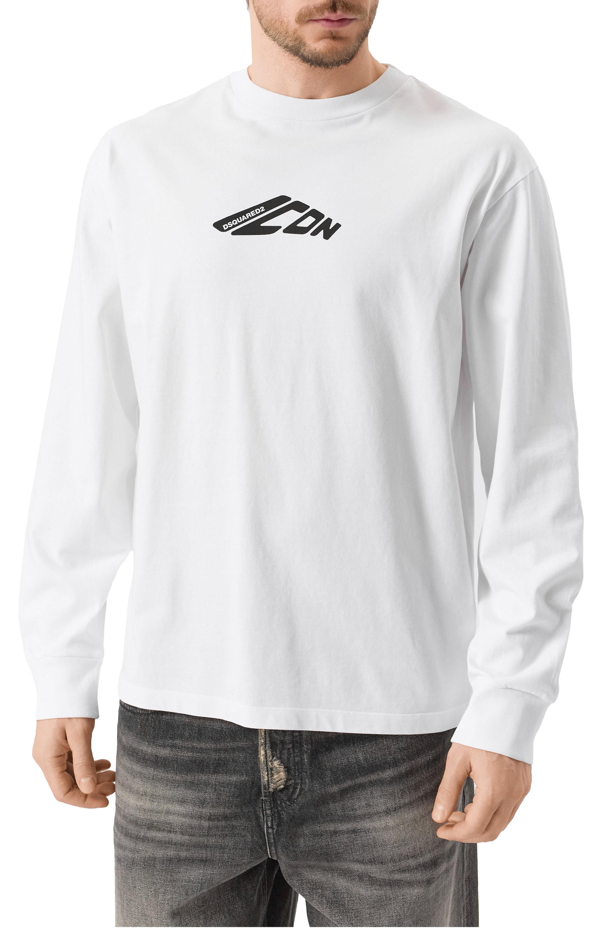 Хлопковый лонгслив icon DSQUARED2, арт. S79GC0099/D20033, фото 3