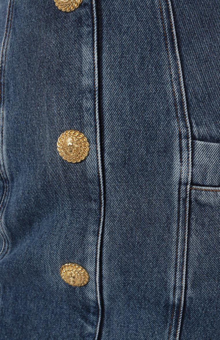Джинсовая юбка BALMAIN, арт. CF0LB029/DE32, фото 1